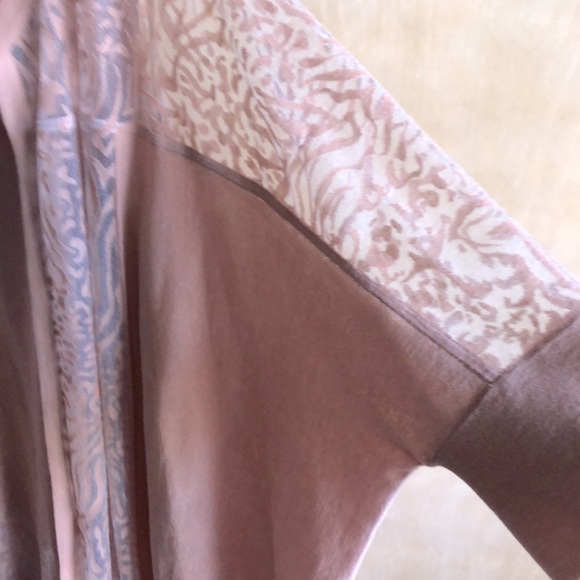 Marla Wynn Sweaters - Final Price - New Cardigan / Tank Set Blush XL Burnout Style Marla Wynn